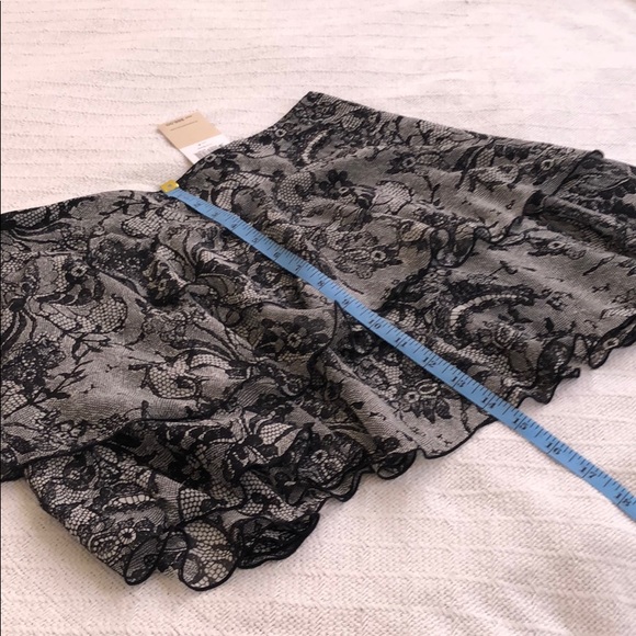 BCBG Layered Ruffle Wrap Mid Length Skirt - Picture 4 of 10